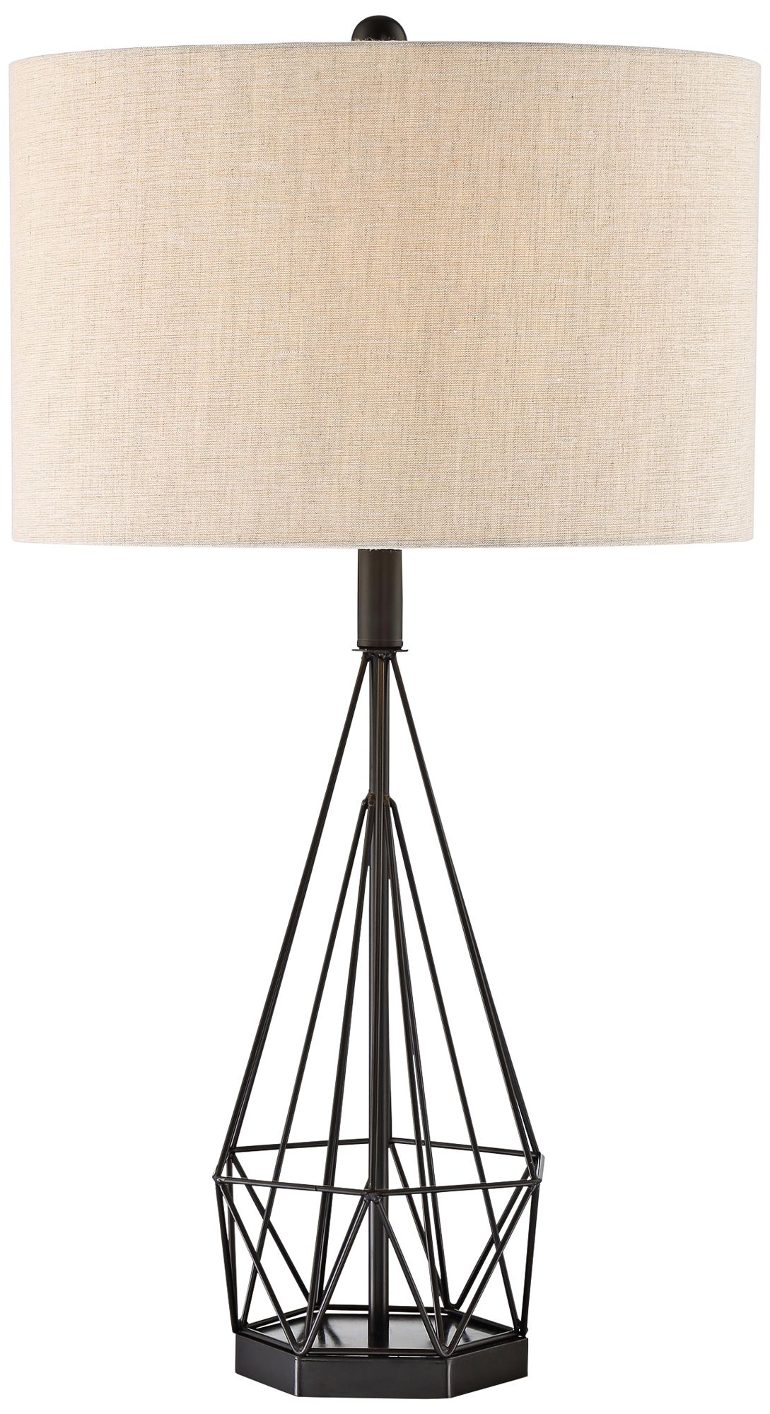 Lite Source Milton Matte Black Metal Table Lamp