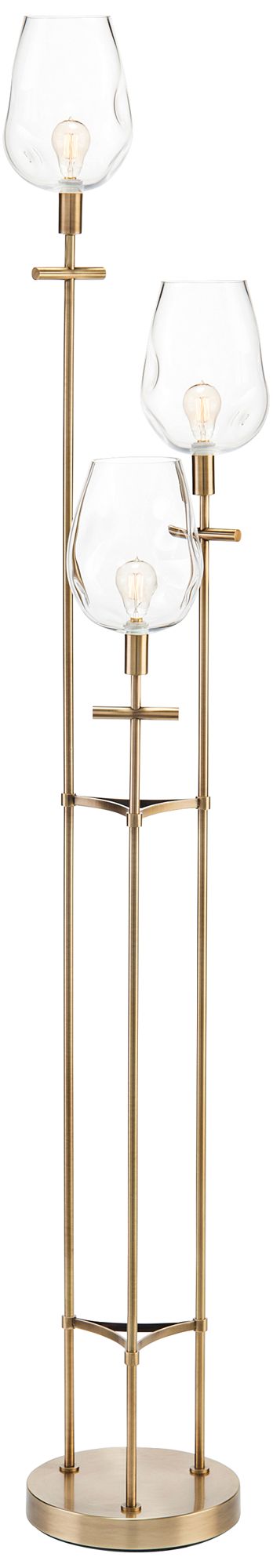 3 light torchiere floor lamp