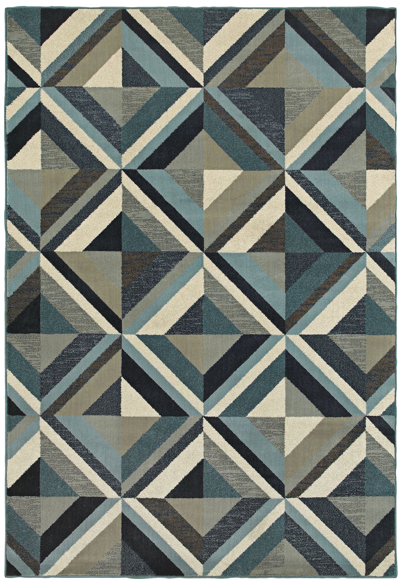 Linden 7902A Blue and Gray Area Rug 