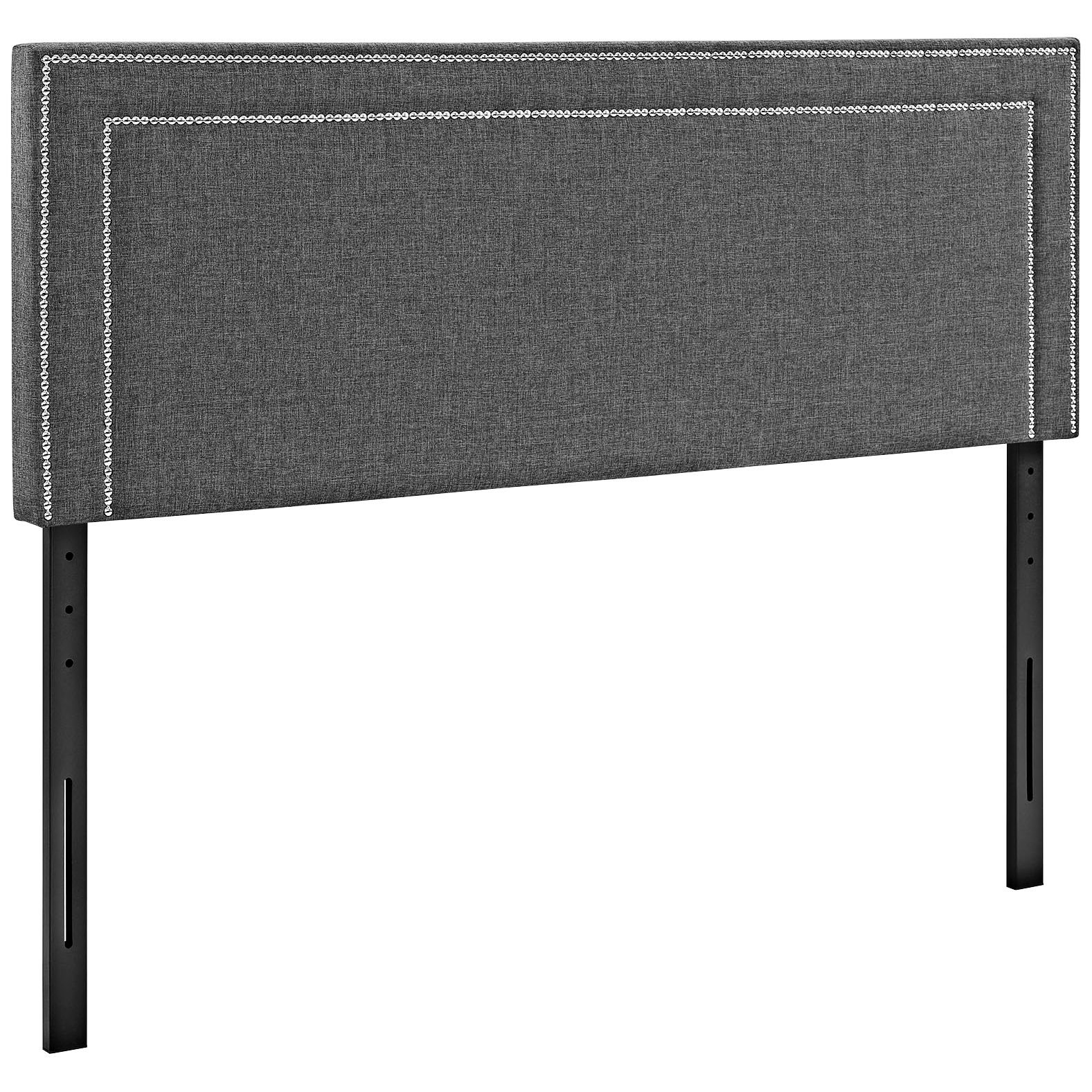 Jessamine Gray Fabric Headboard