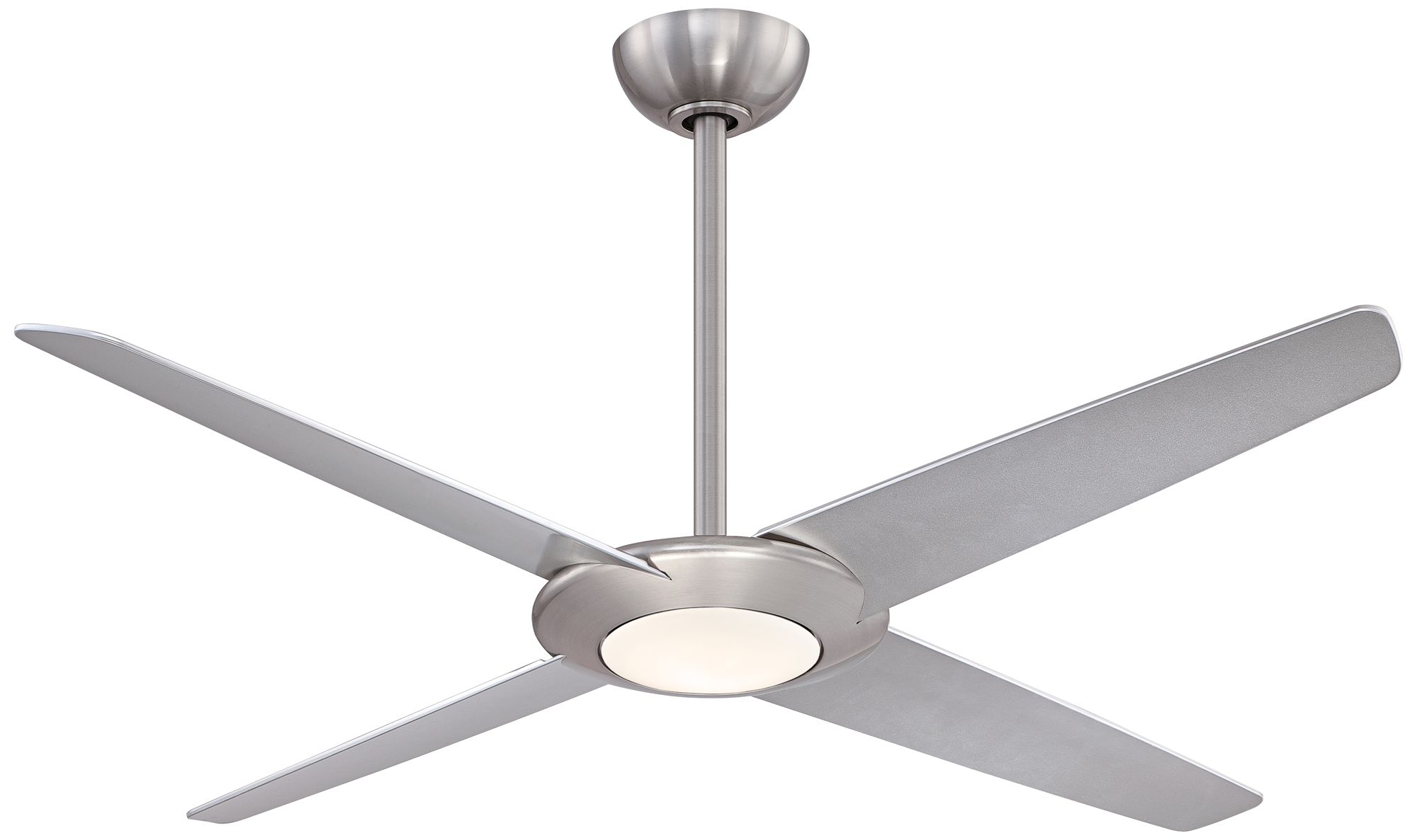 62" Minka Aire Pancake XL Brushed Nickel LED Ceiling Fan 34D77