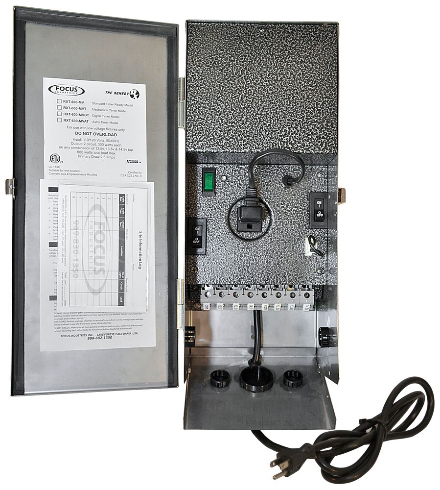 Stainless Steel 600-Watt Transformer with Timer - #34K08 ...