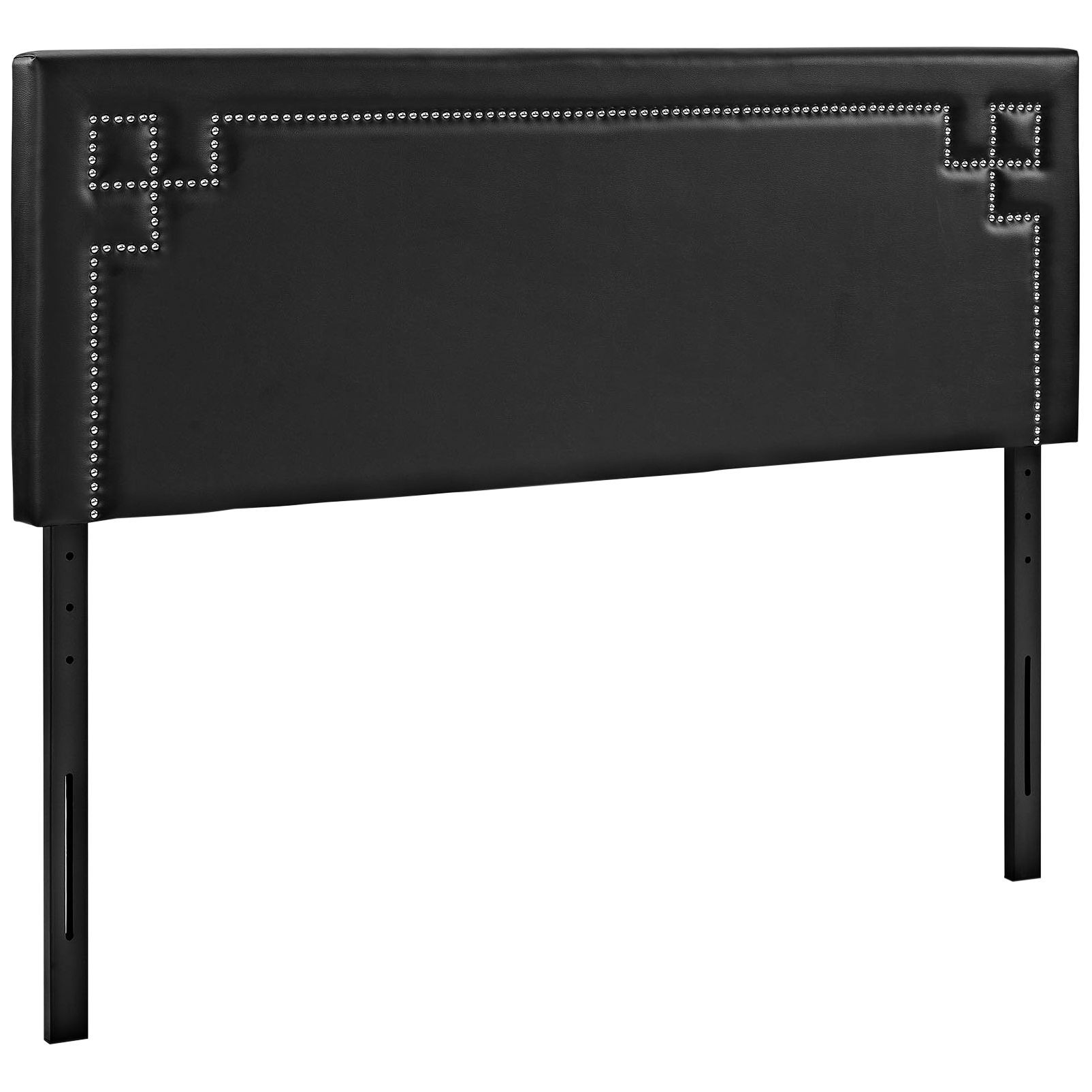 Josie Black Vinyl Upholstered Headboard