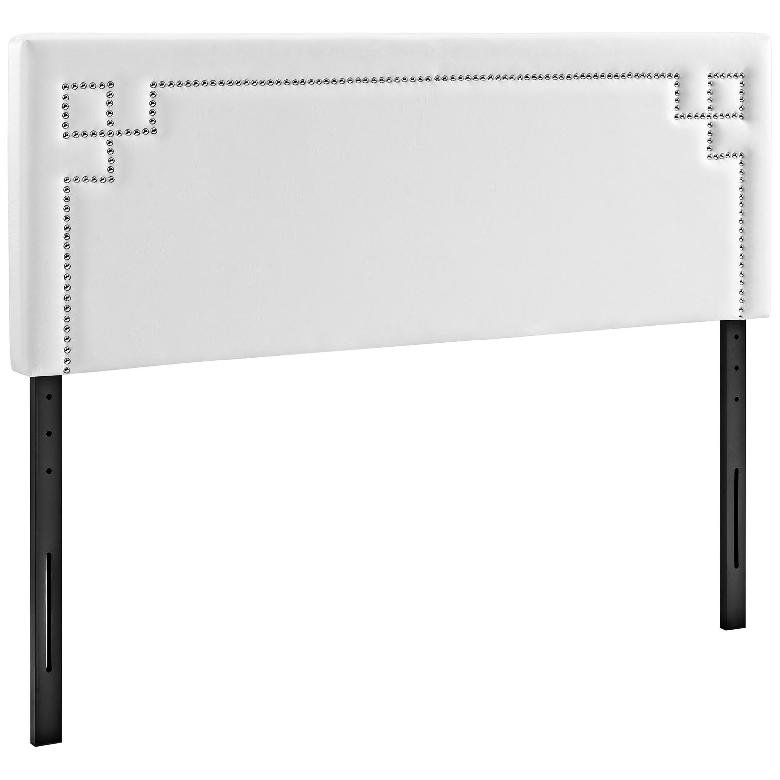 Josie White Vinyl Upholstered Headboard