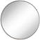 Uttermost Sierra Antique Silver 34" Round Wall Mirror