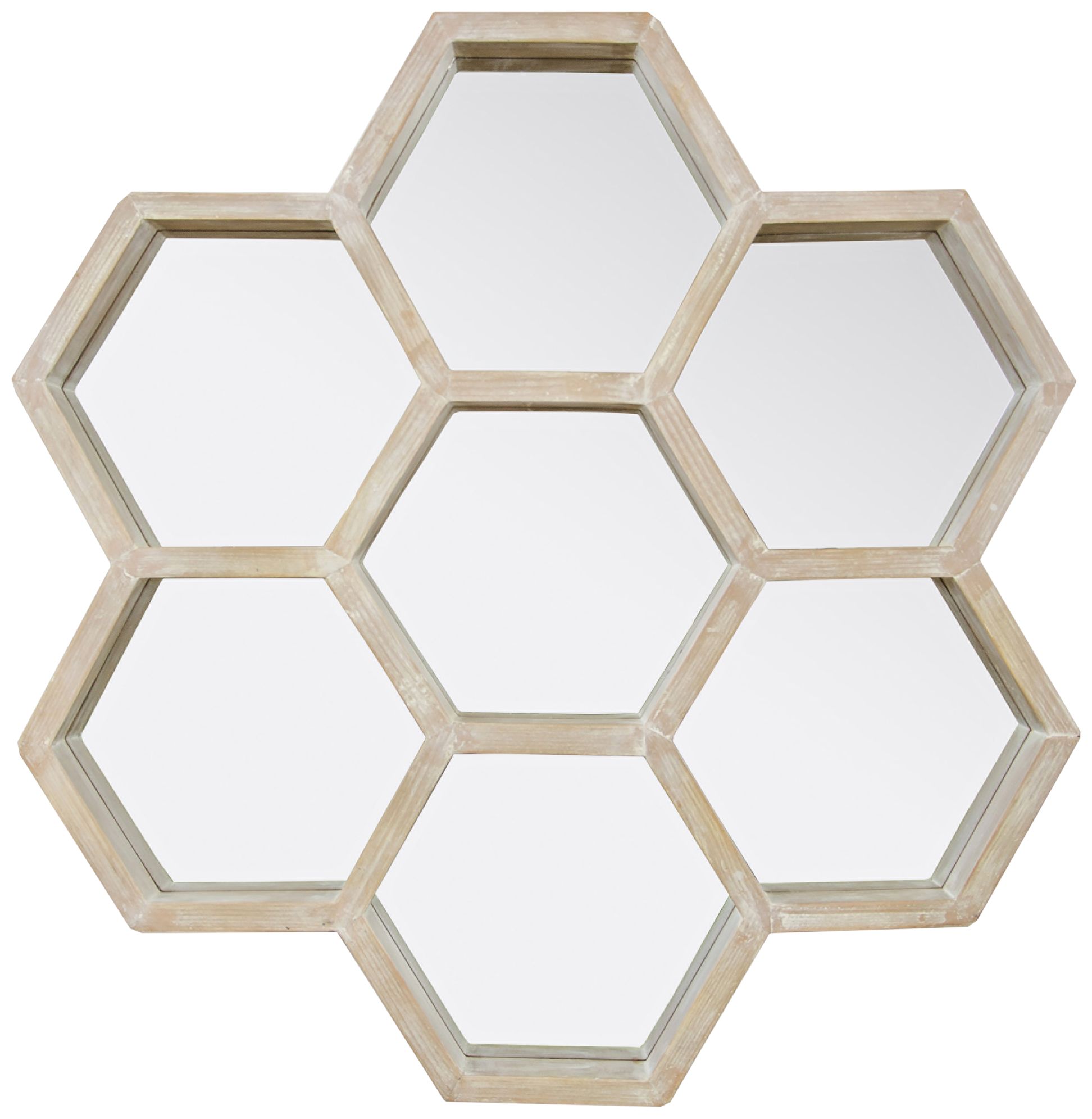 Varaluz Casa Levitt Gray 28" x 27" Honeycomb Wall Mirror