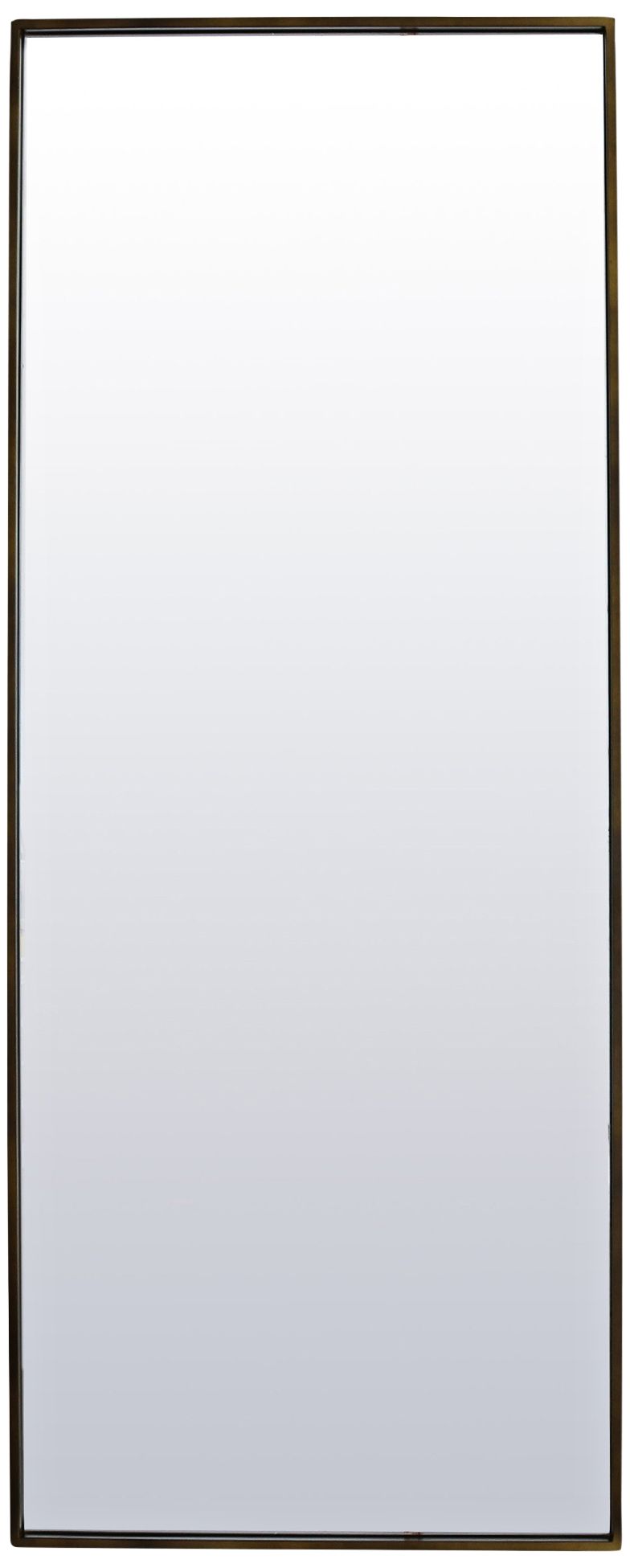 Varaluz Casa Dillon Deep Brass 30" x 70" Wall Mirror