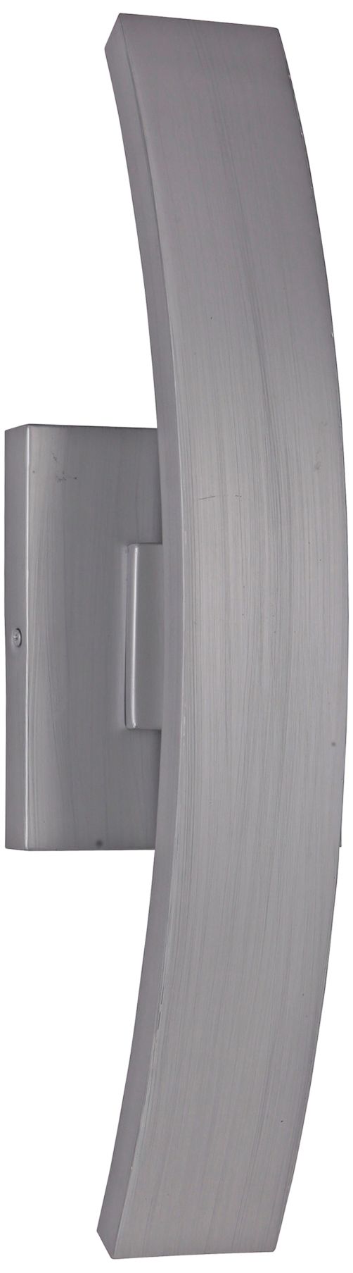 Arcus 20"H Brushed Aluminum LED Pocket Outdoor Wall Light