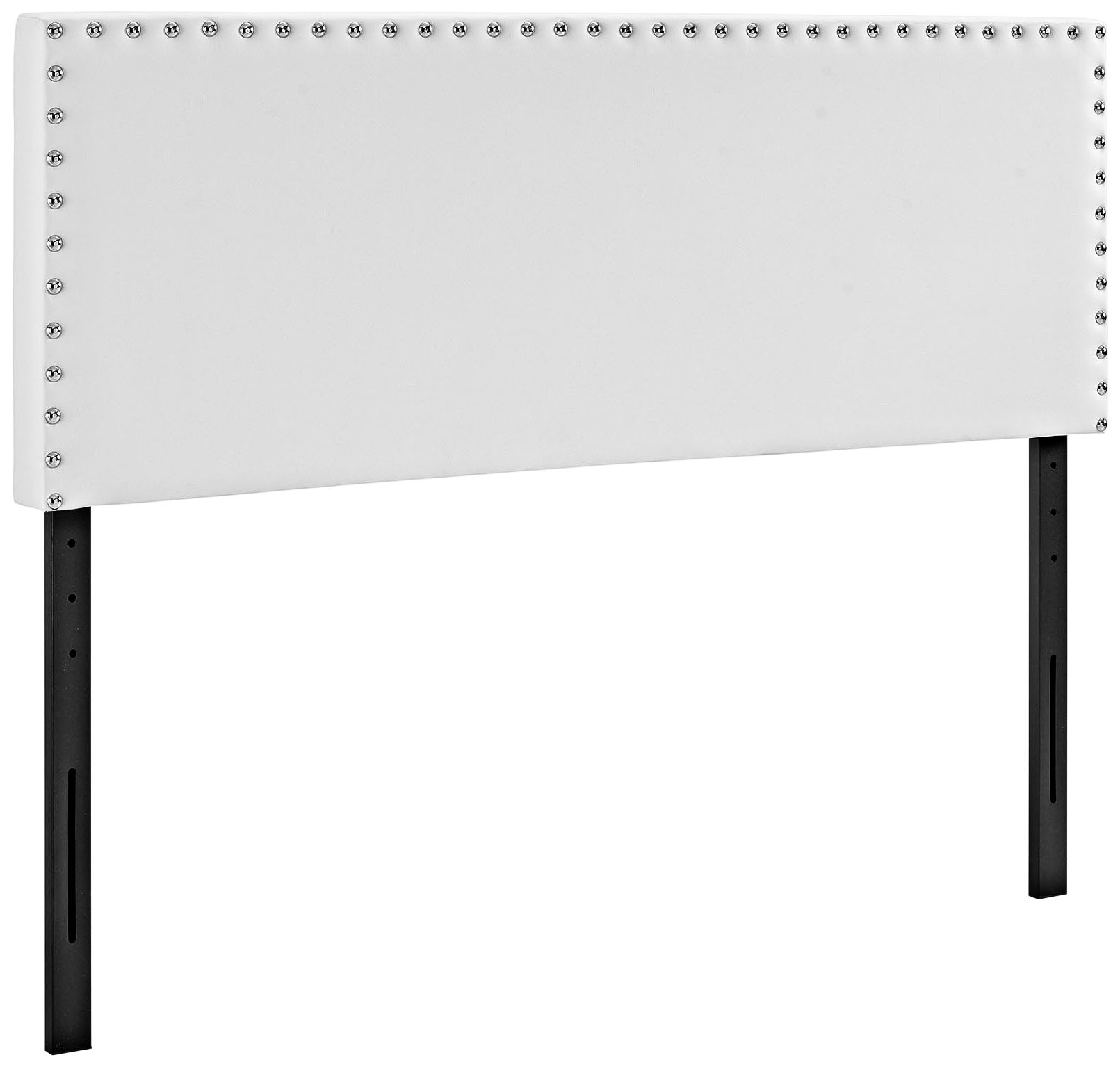 Phoebe White Vinyl Upholstered Headboard