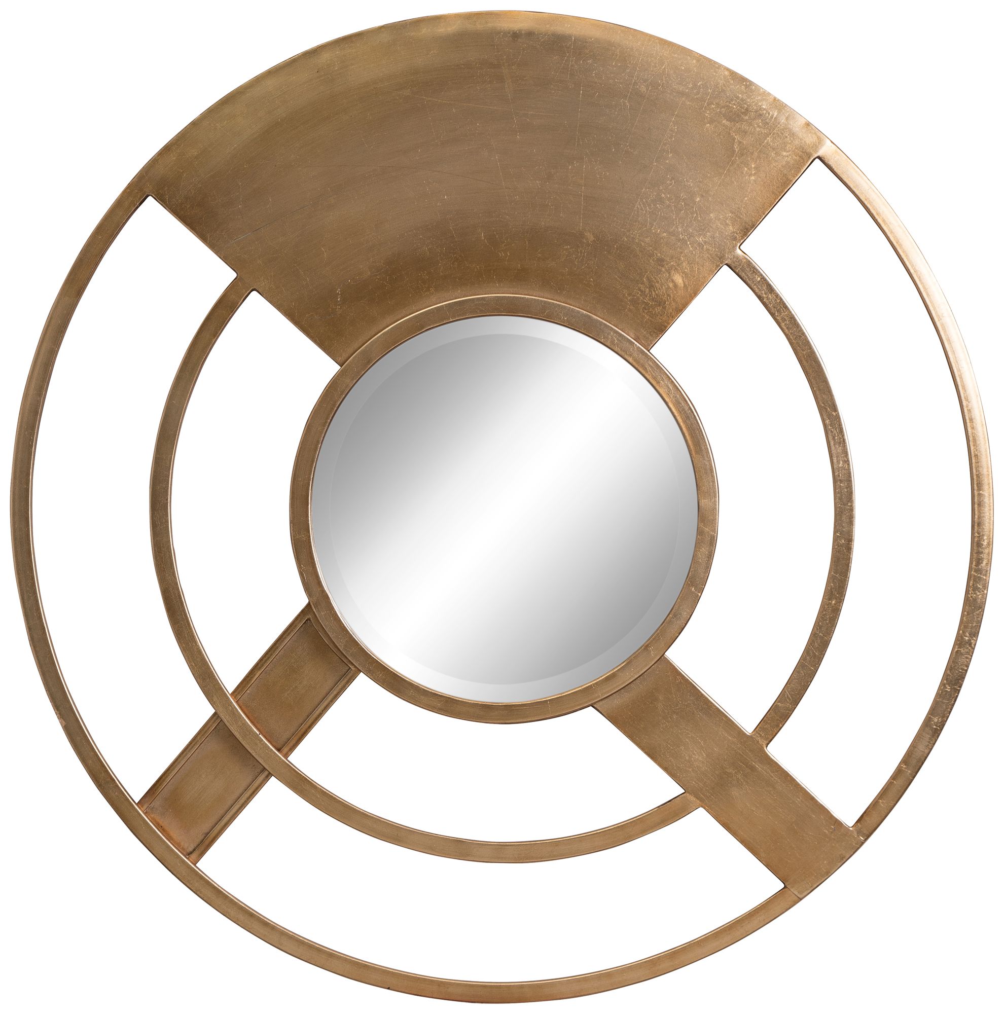 Cooper Classics Abbey Gold 36" Round Wall Mirror