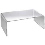 Crystal Clear 38&quot; Wide Acrylic Modern Coffee Table