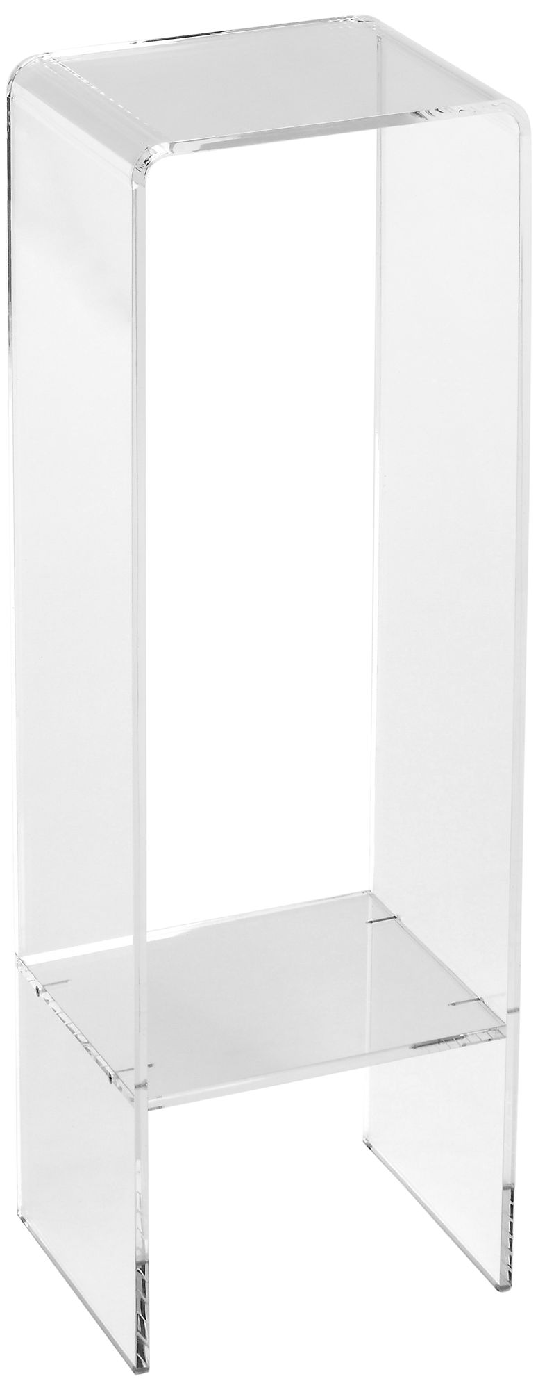Crystal Clear 35" High Modern Acrylic Display or Plant Stand