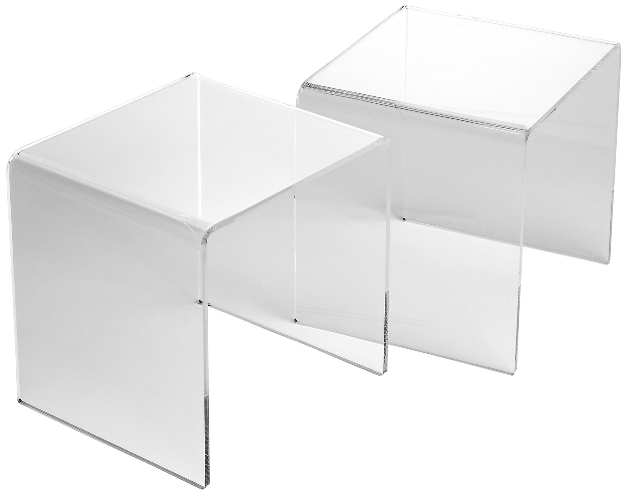 Crystal Clear 14 1/2" Wide Modern Acrylic Accent Table