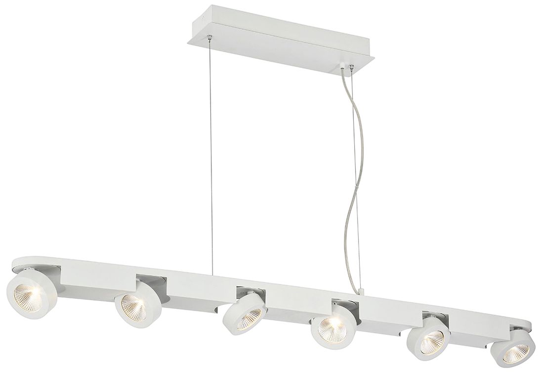 Acura 50 1/4" Wide White LED Kitchen Island Light Pendant