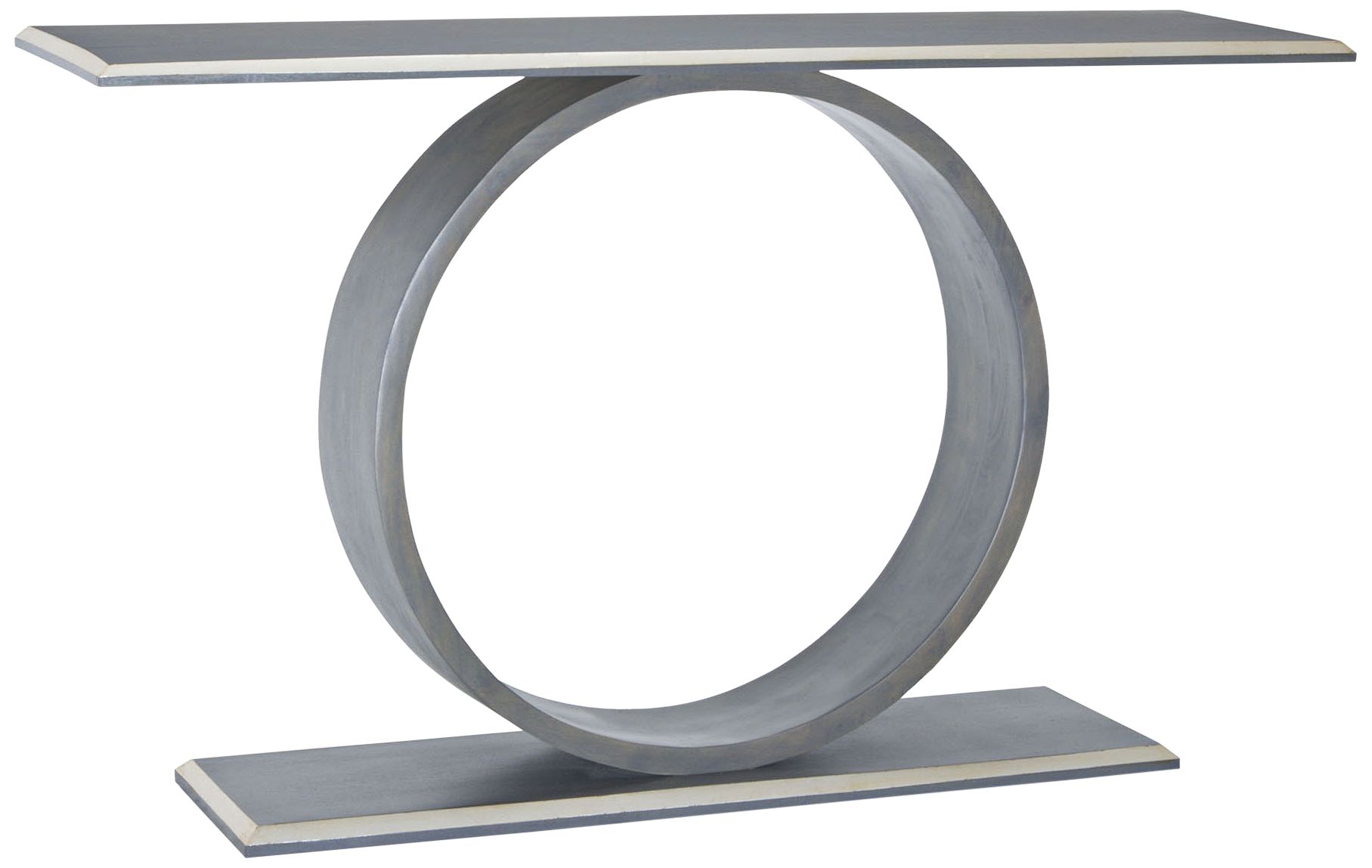 Gallienne 52" Antique Smoke and Champagne Gold Console Table