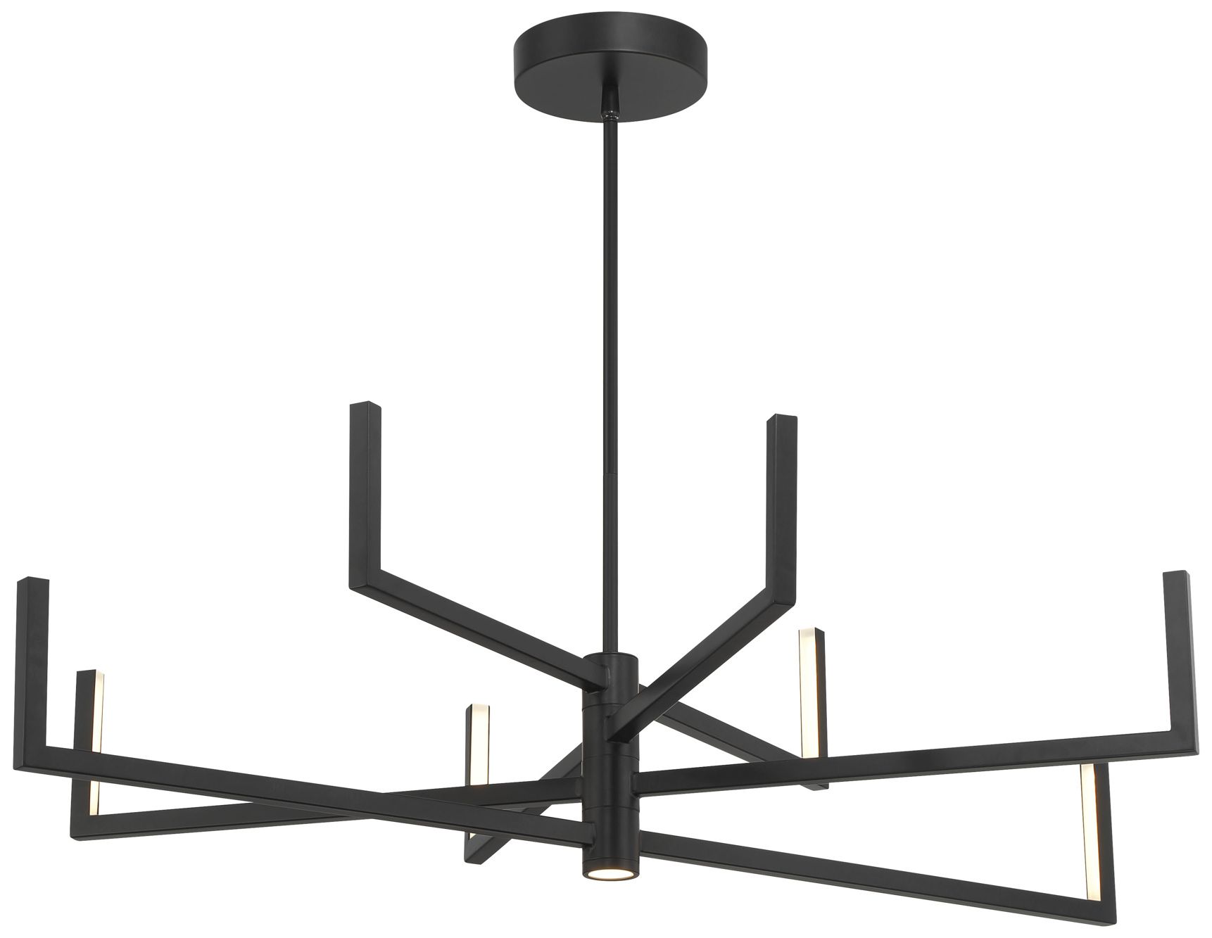 George Kovacs Articular 8-light Black Led Chandelier