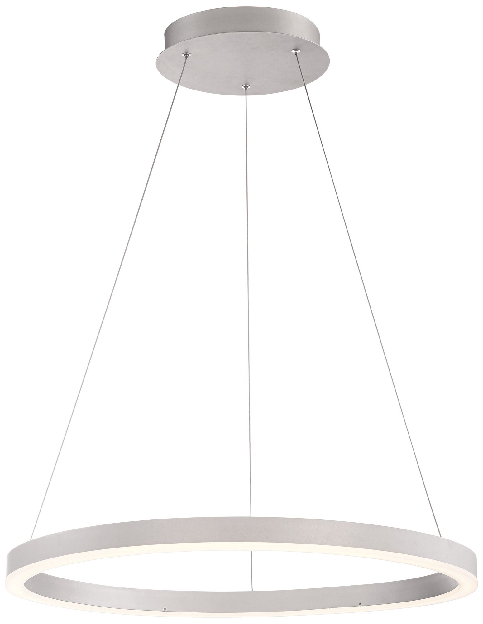 Eurofase Spunto 27 1/2" Wide Silver LED Ring Pendant Light