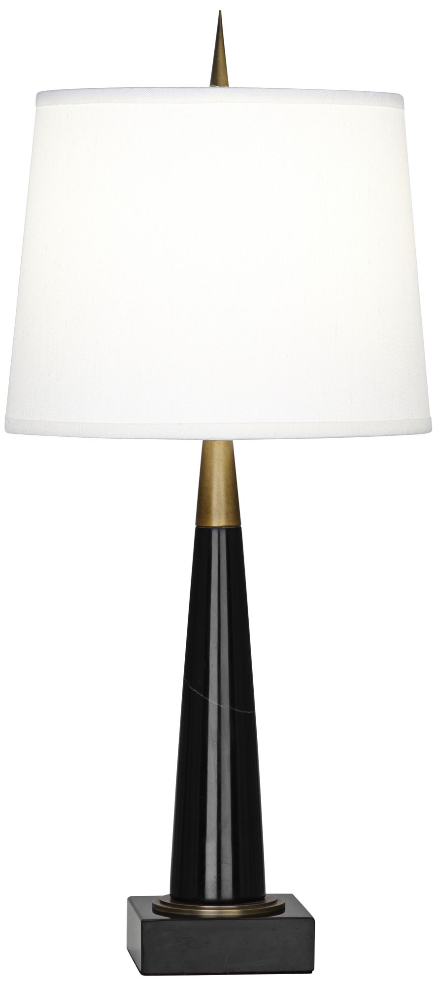 Robert Abbey 21 1/4" High Florence Black Marble Table Lamp