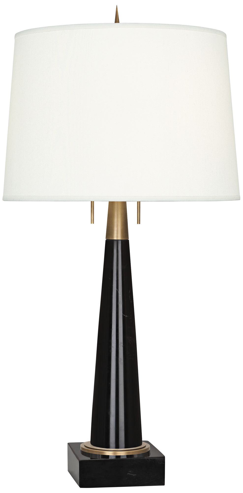Robert Abbey 33 1/4" High Florence Black Marble Table Lamp