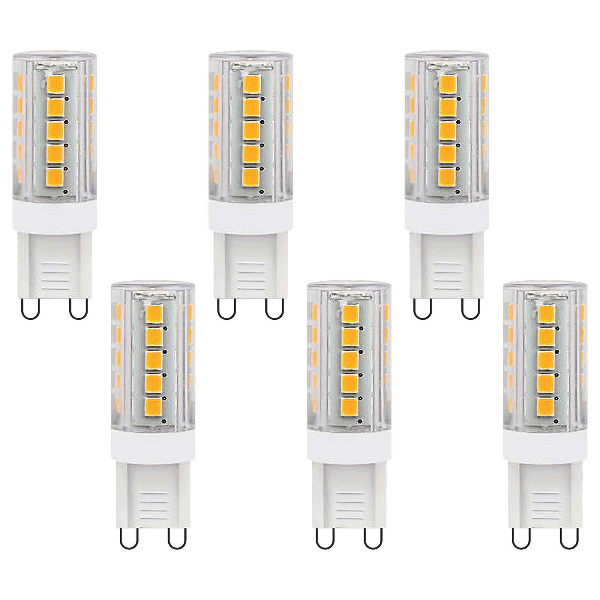 6-Pack 25 Watt Equivalent Tesler Frosted 2 LED G9 Bulbs