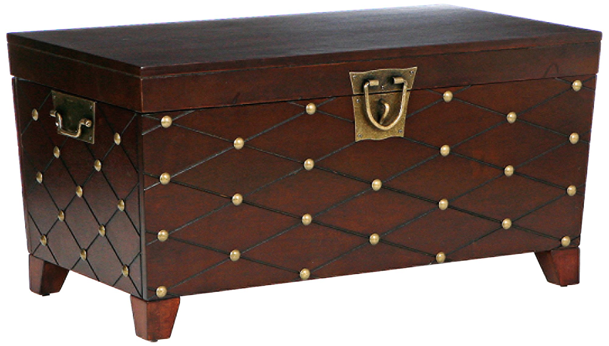 Anastasia 38 3/4" Wide Espresso Wood Trunk Cocktail Table