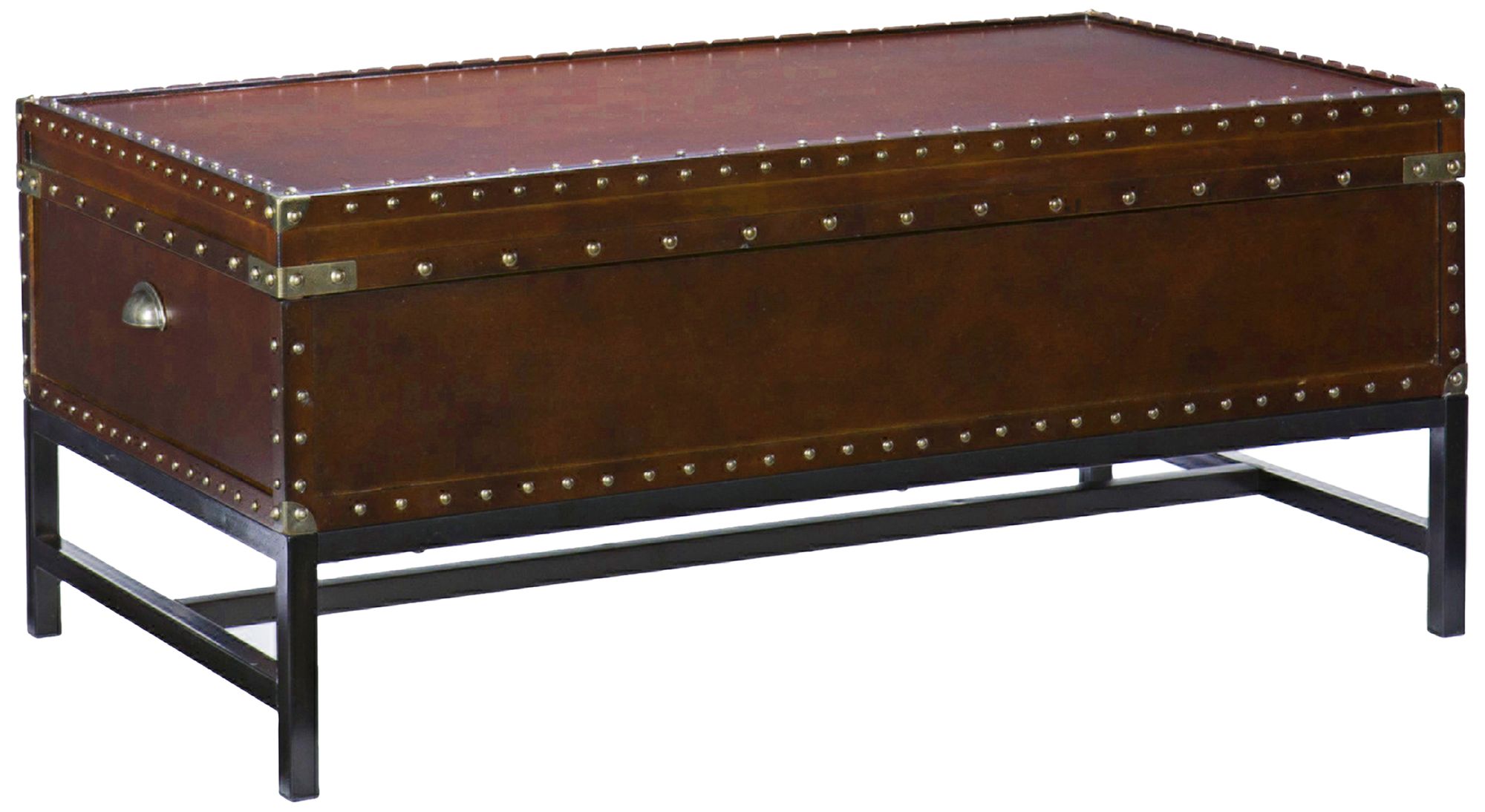 Venture 42" Wide Espresso Bown Storage Cocktail Table