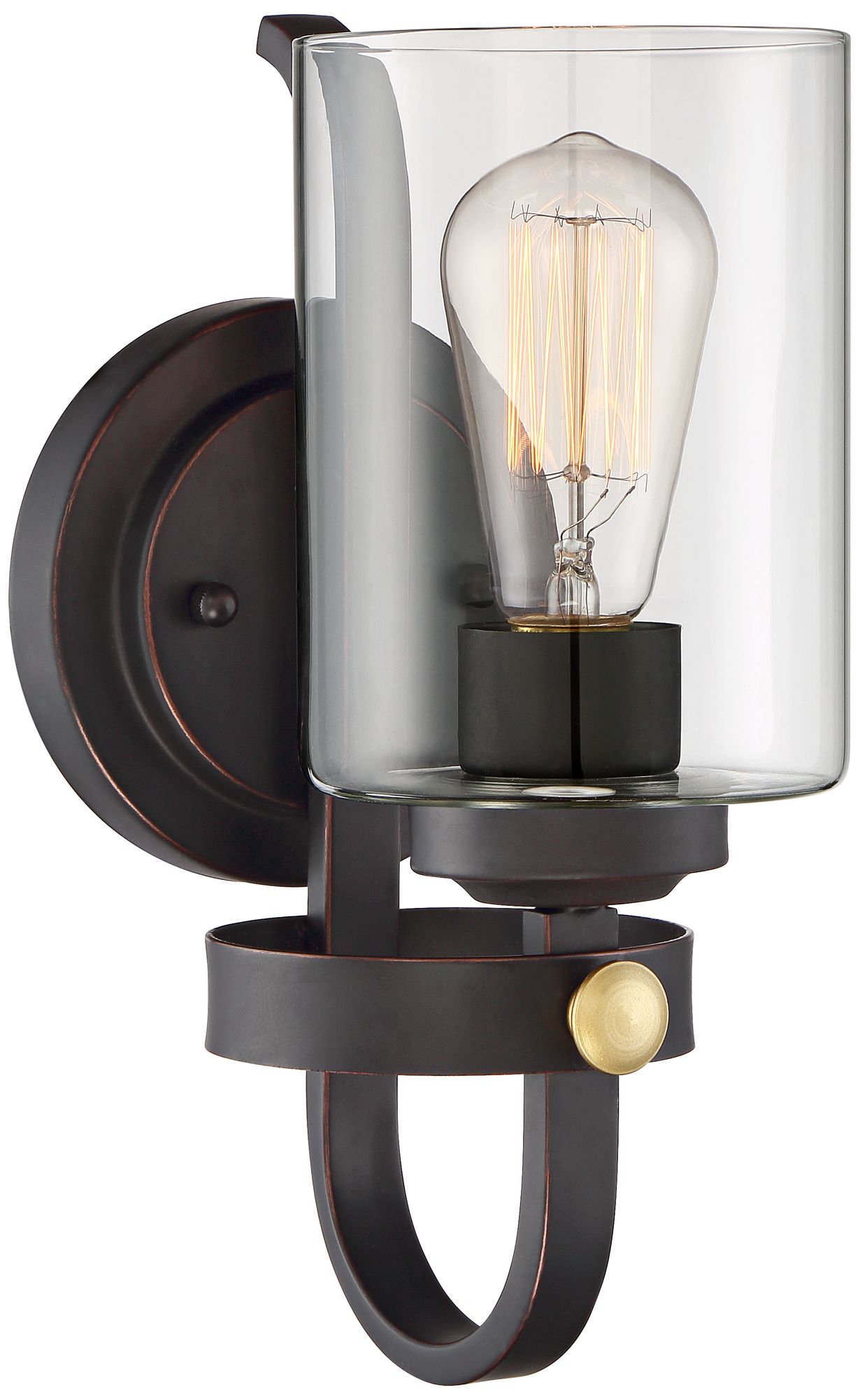 Eagleton 12" High OilRubbed Bronze LED Wall Sconce 35F50 Lamps Plus