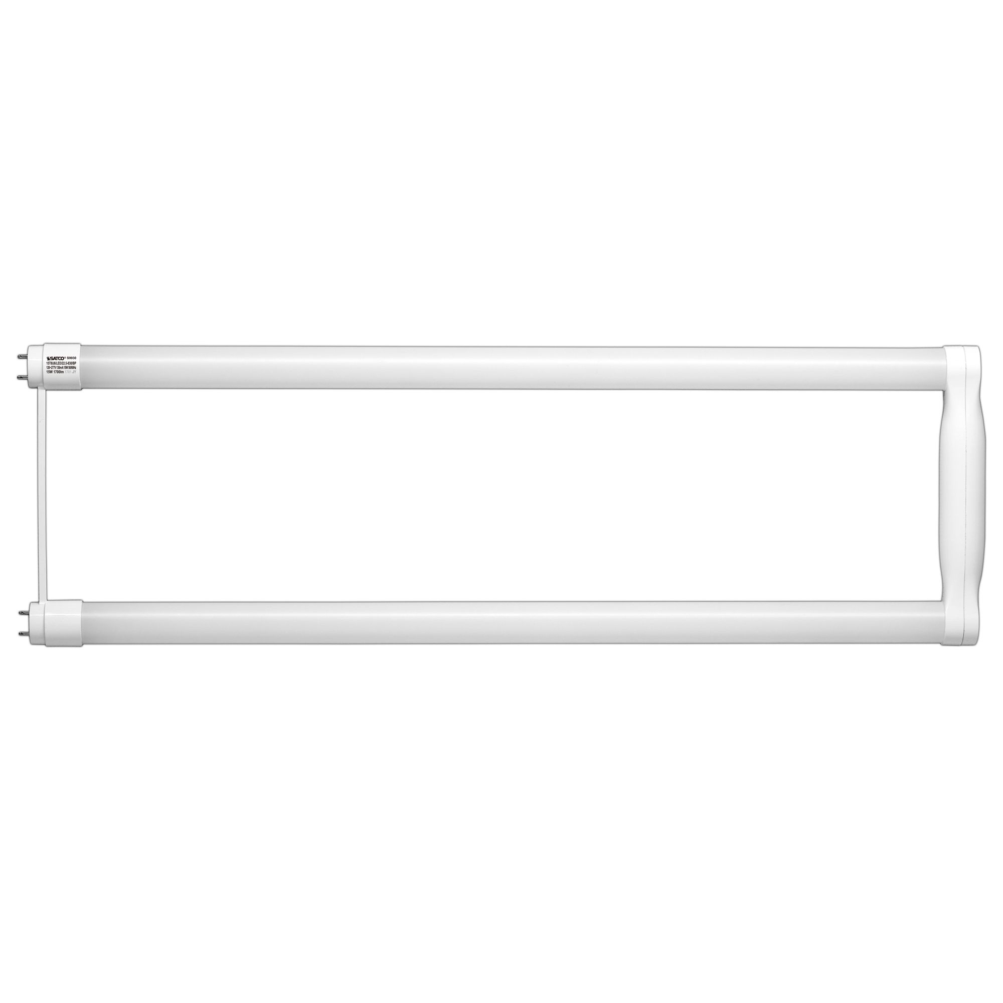 25W Equivalent 3000K 15W LED Non-Dimmable U-Bend Bi-Pin T8