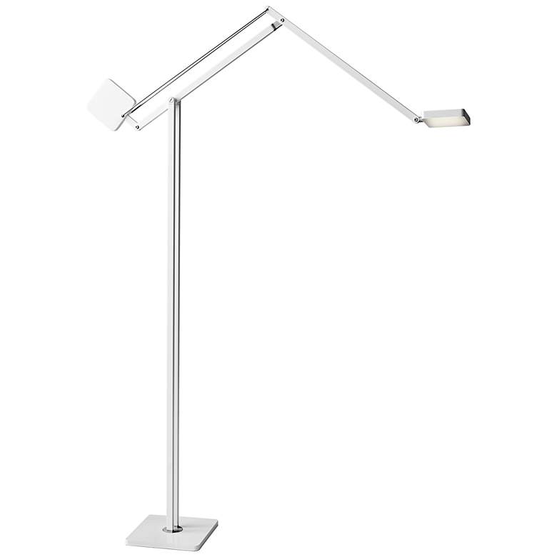 Image 1 Cooper Matte White Adjustable LED Floor Lamp