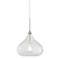 Major 12 1/2" Wide Nickel and Clear Glass LED Pendant Light