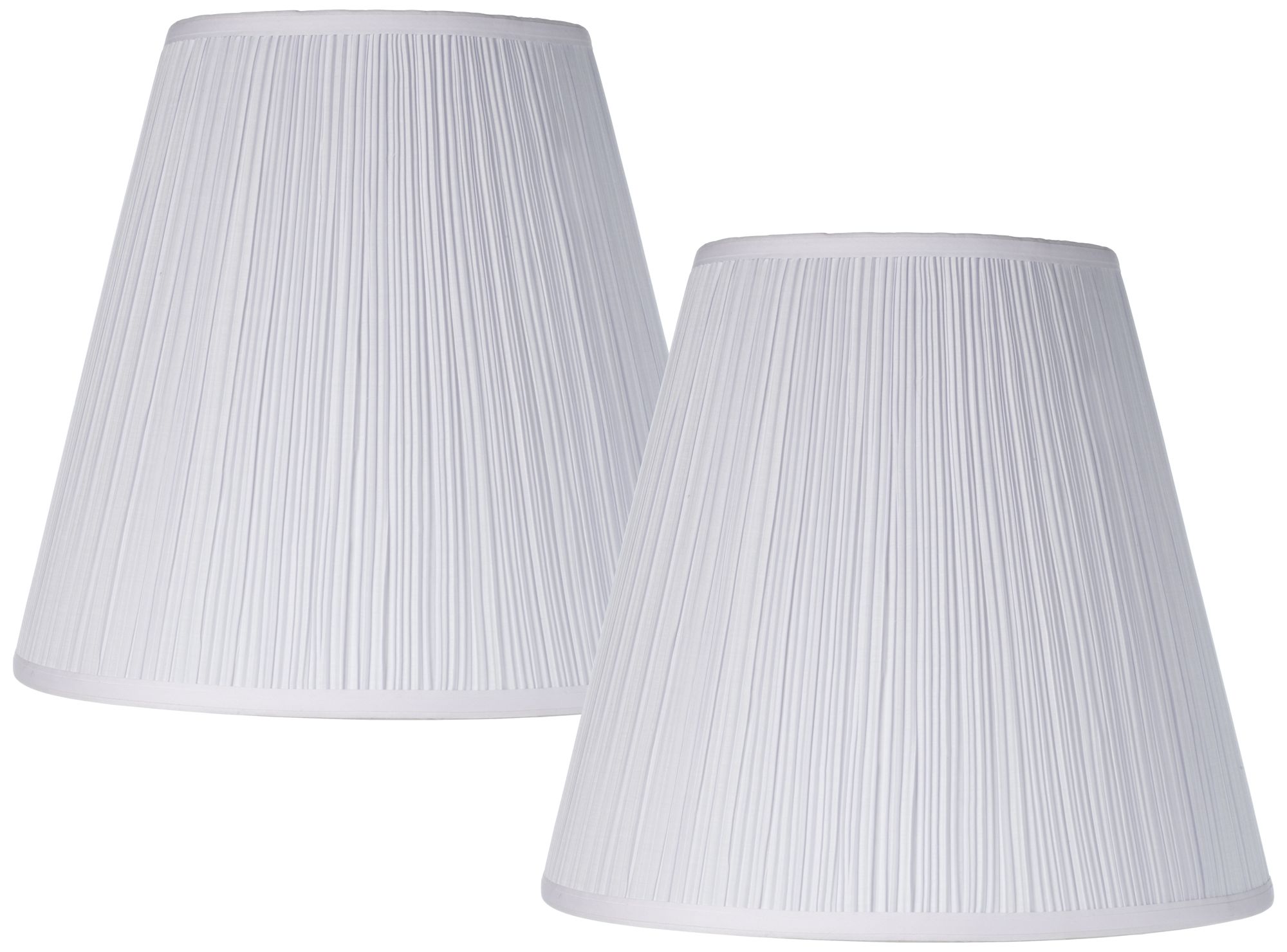 Set of 2 Mushroom Pleated Shades 9x16x14.5 (Spider)