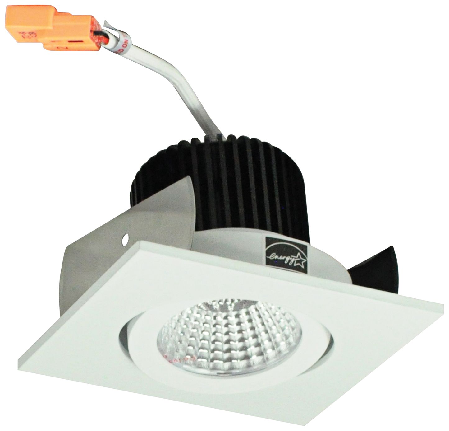 Nora Iolite 2" Matt White Square Gimbal LED Retrofit Trim