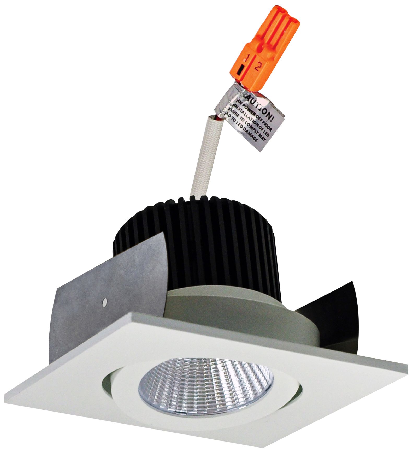 Iolite 2" White Square Adjustable Gimbal LED Retrofit Trim