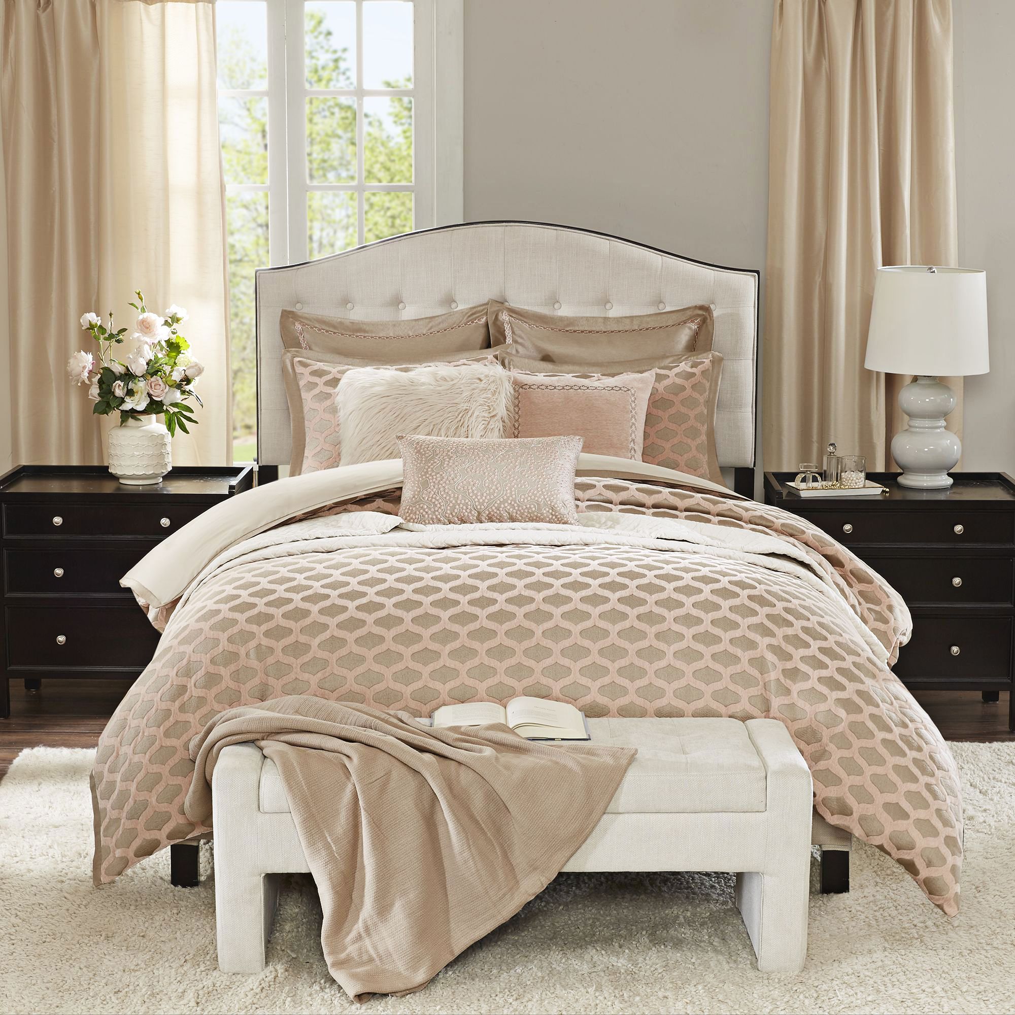 Romance Pink Comforter Set 35n46 Lamps Plus