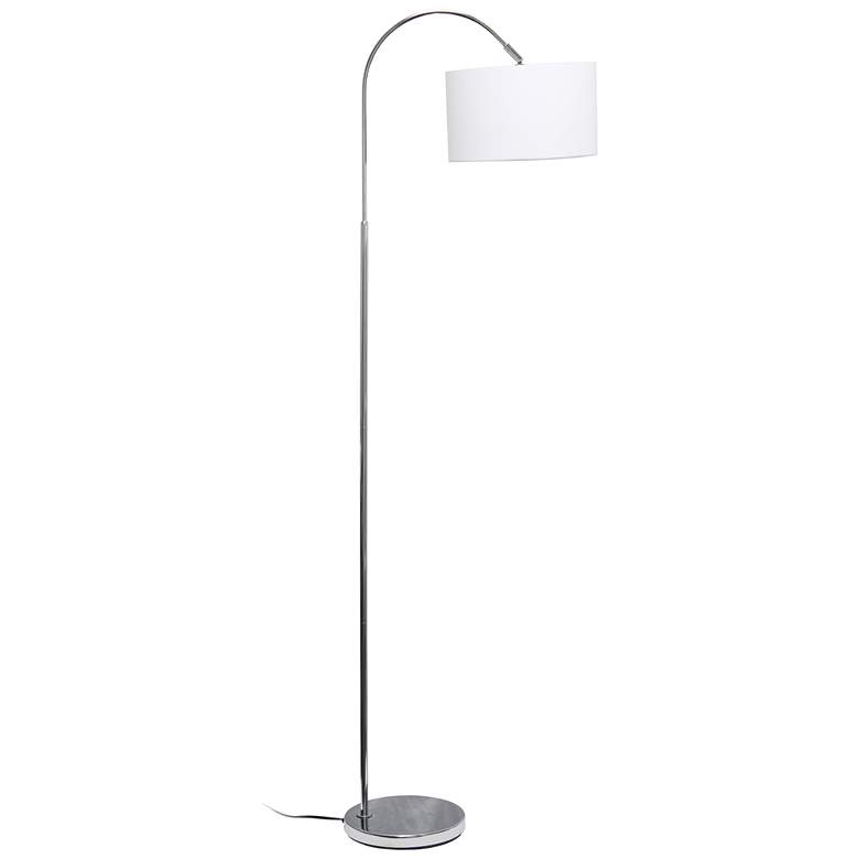 Image 2 Saranap Brushed Nickel Arched Floor Lamp