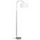 Saranap Brushed Nickel Arched Floor Lamp