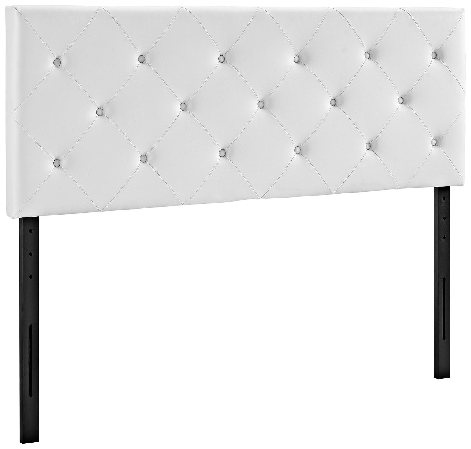 Terisa White Vinyl Upholstered Headboard