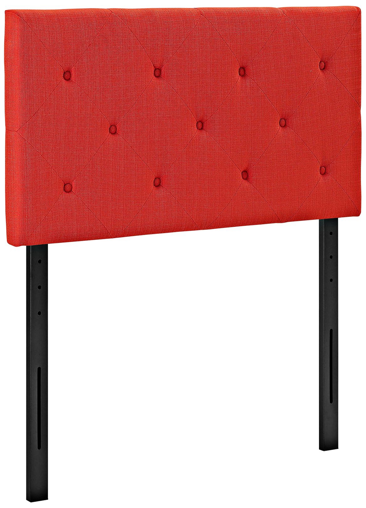 Terisa Atomic Red Fabric Upholstered Twin Headboard