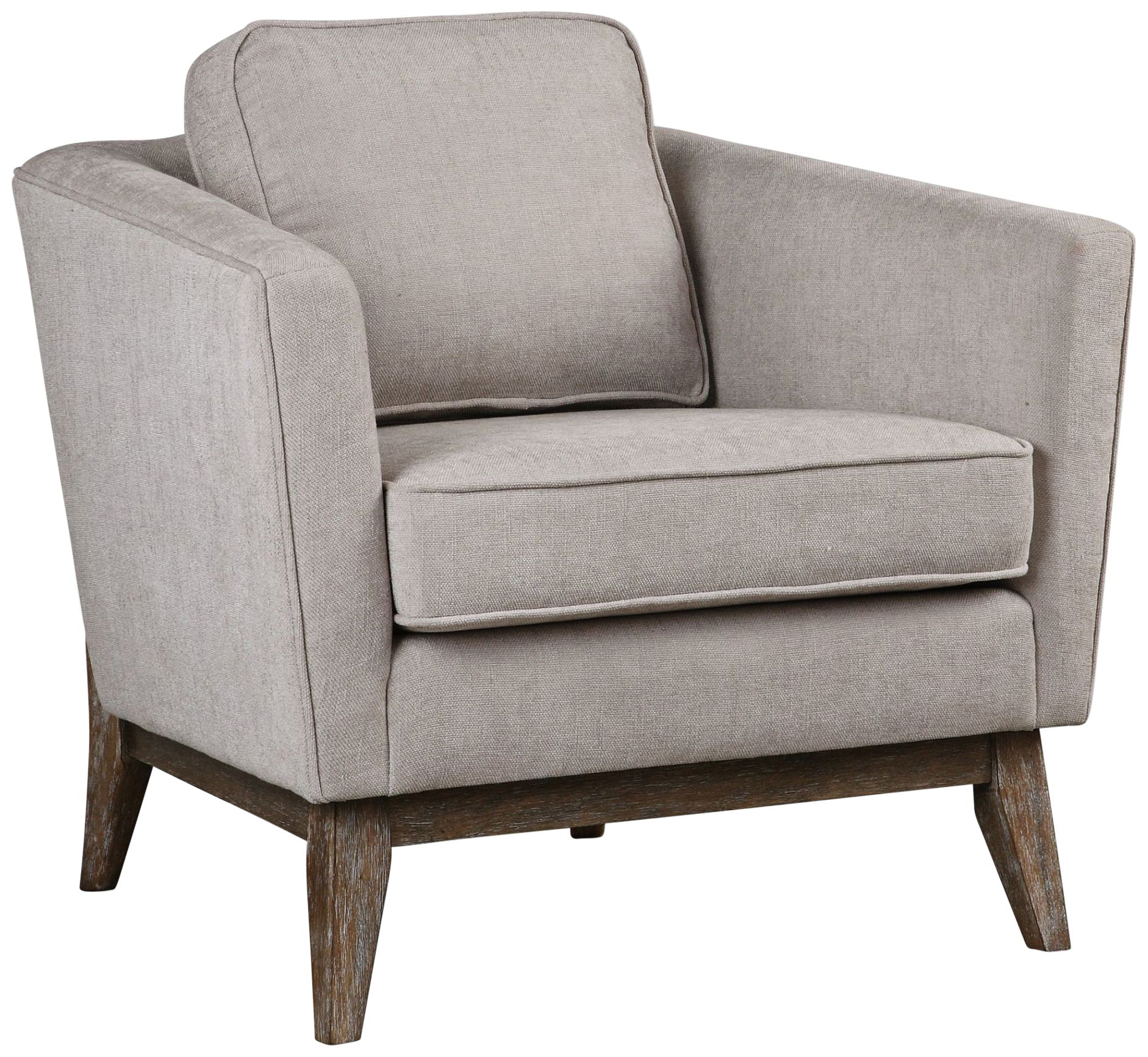 Uttermost Varner Neutral Beige Linen Fabric Accent Chair