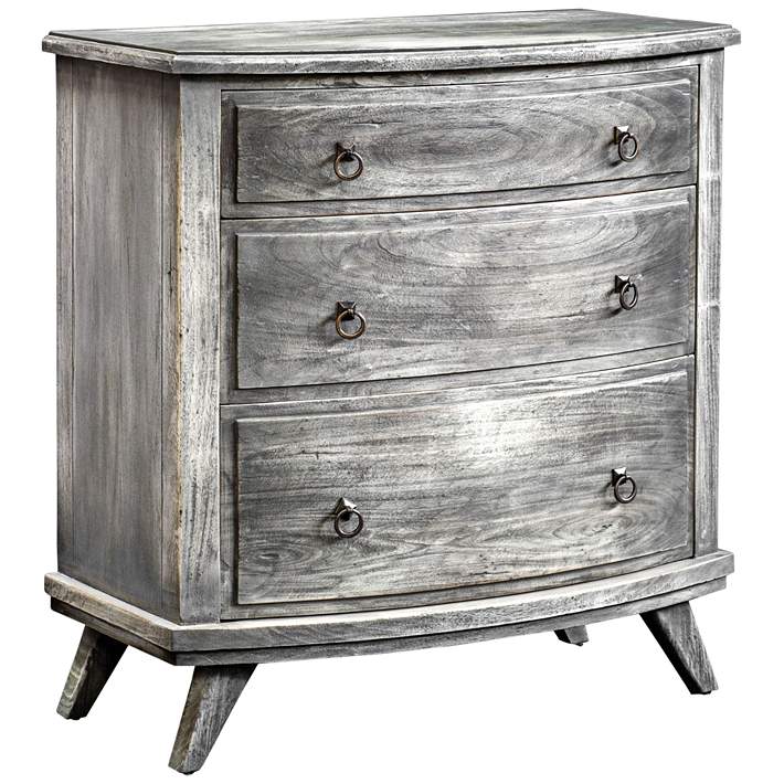 Jacoby 32 Wide Burnished Driftwood 3 Drawer Accent Chest 35t84