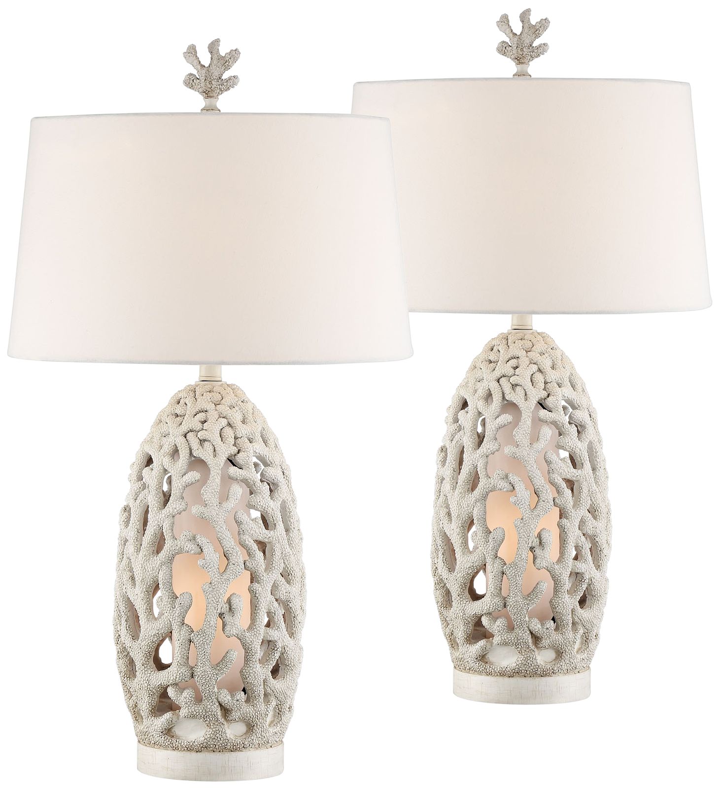 Stilwell Antique Night Light Table Lamps Set of 2