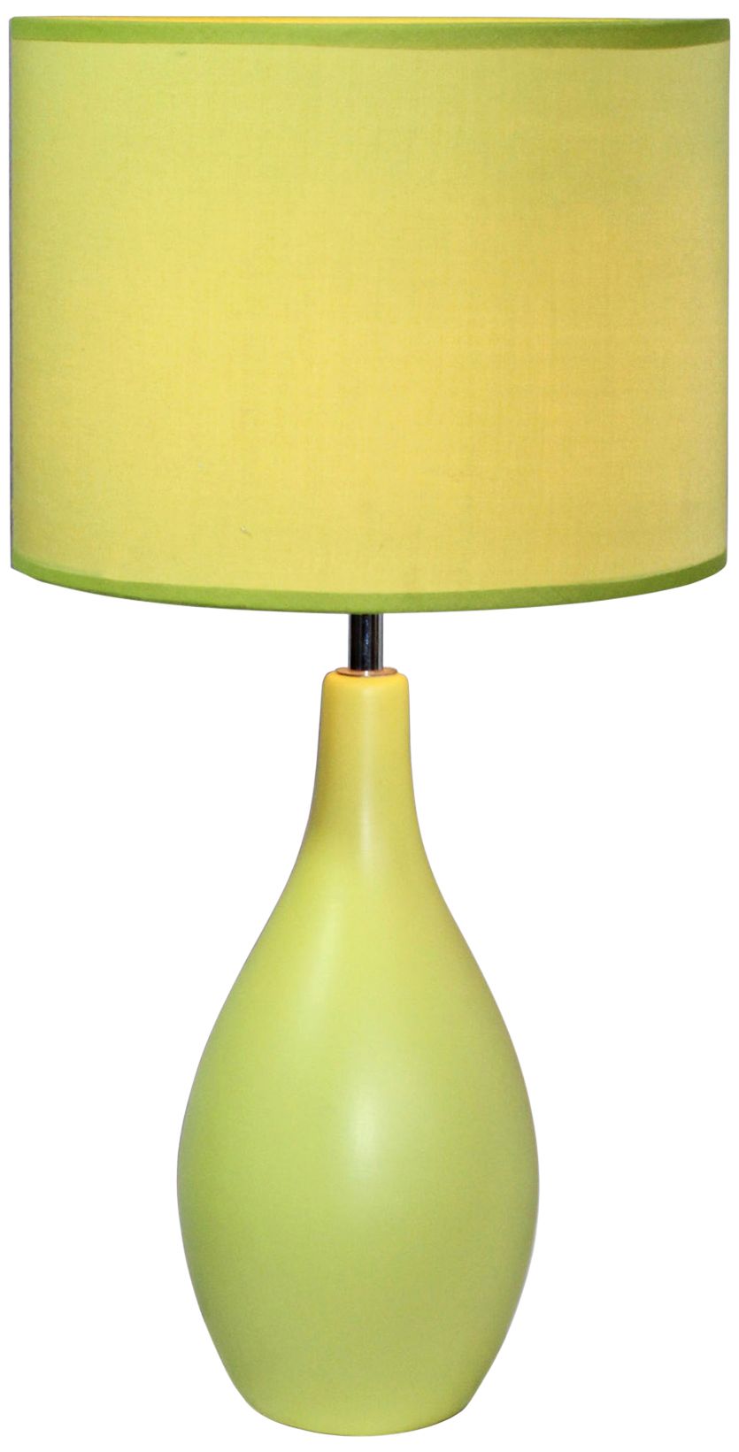 Loma Green 19"H Oval Bowling Pin Ceramic Accent Table Lamp