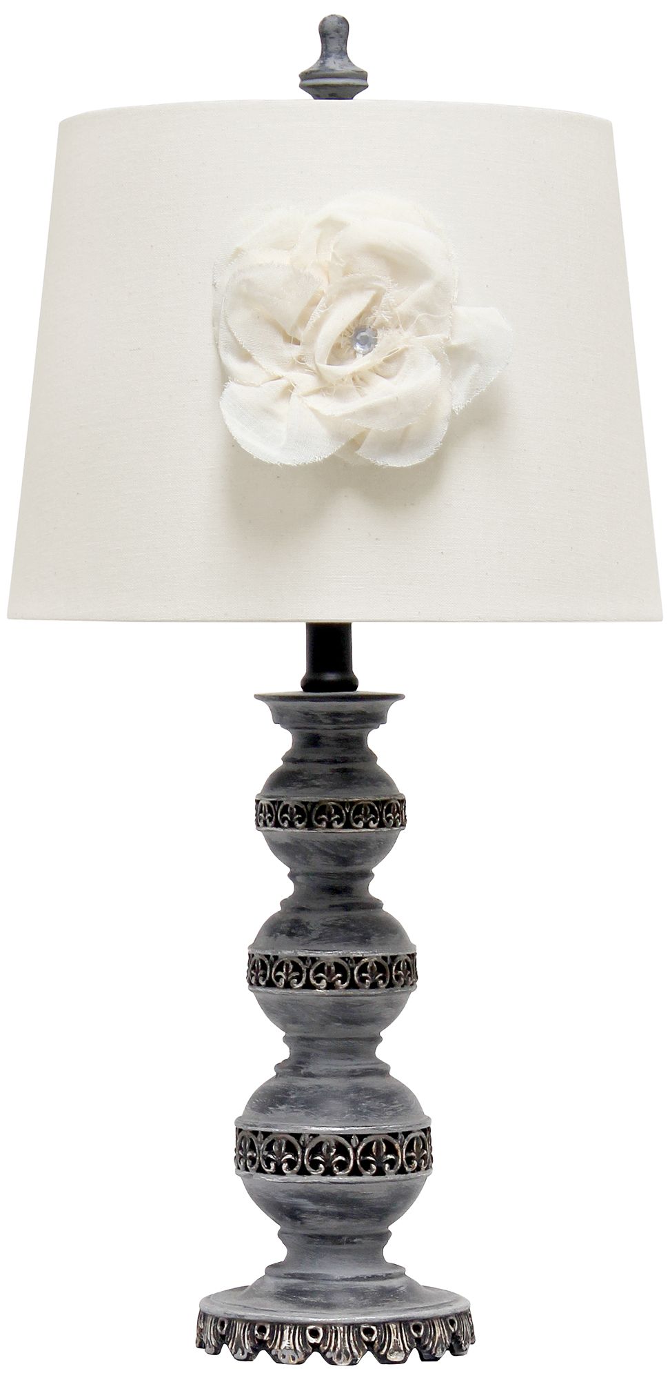 Agnes Aged Bronze Stacked Ball Table Lamp