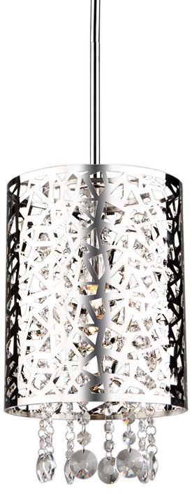 Artcraft Celestial 8" Wide Chrome Mini Pendant