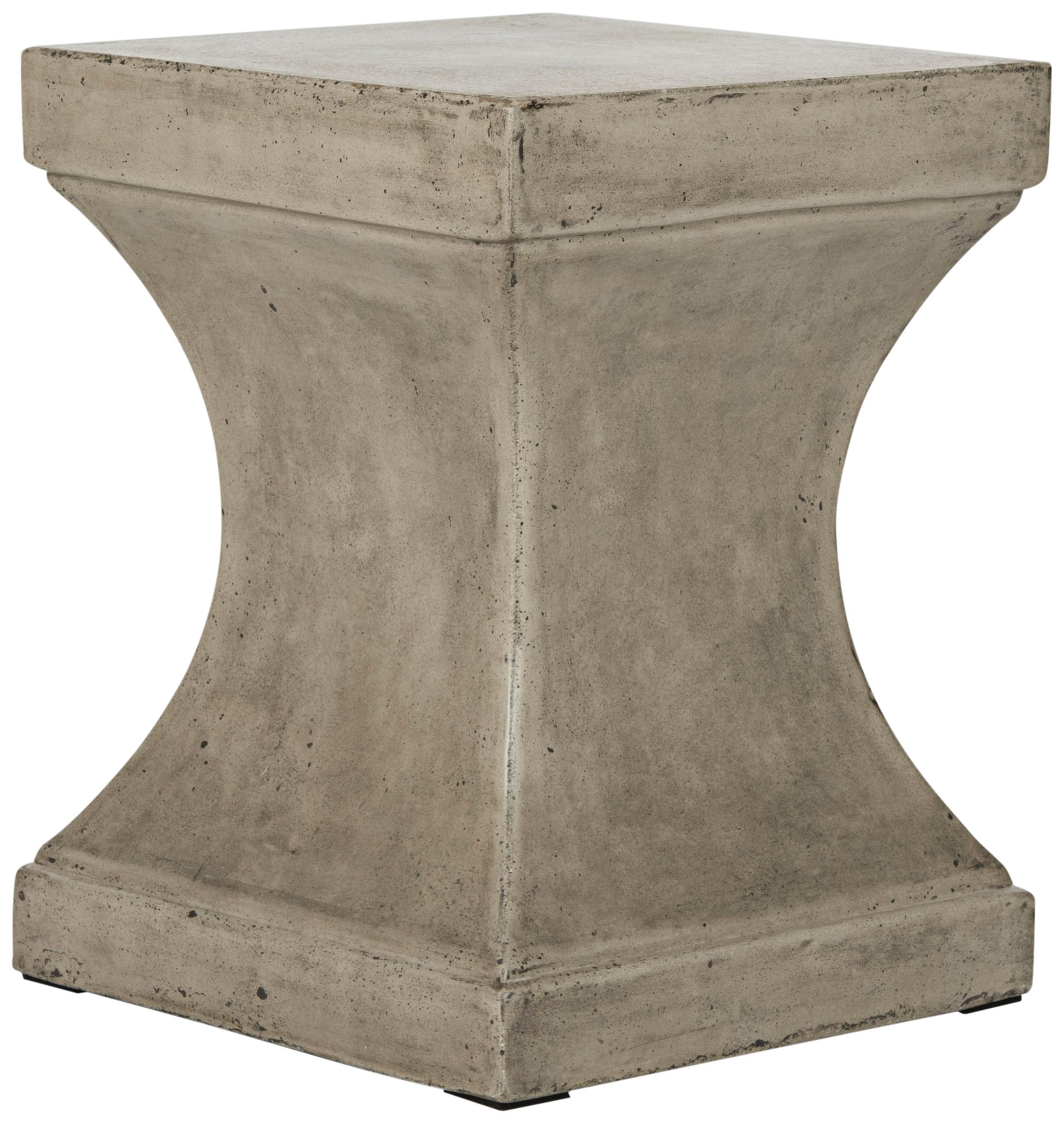 Curby Dark Gray Concrete Indoor-Outdoor Accent Table