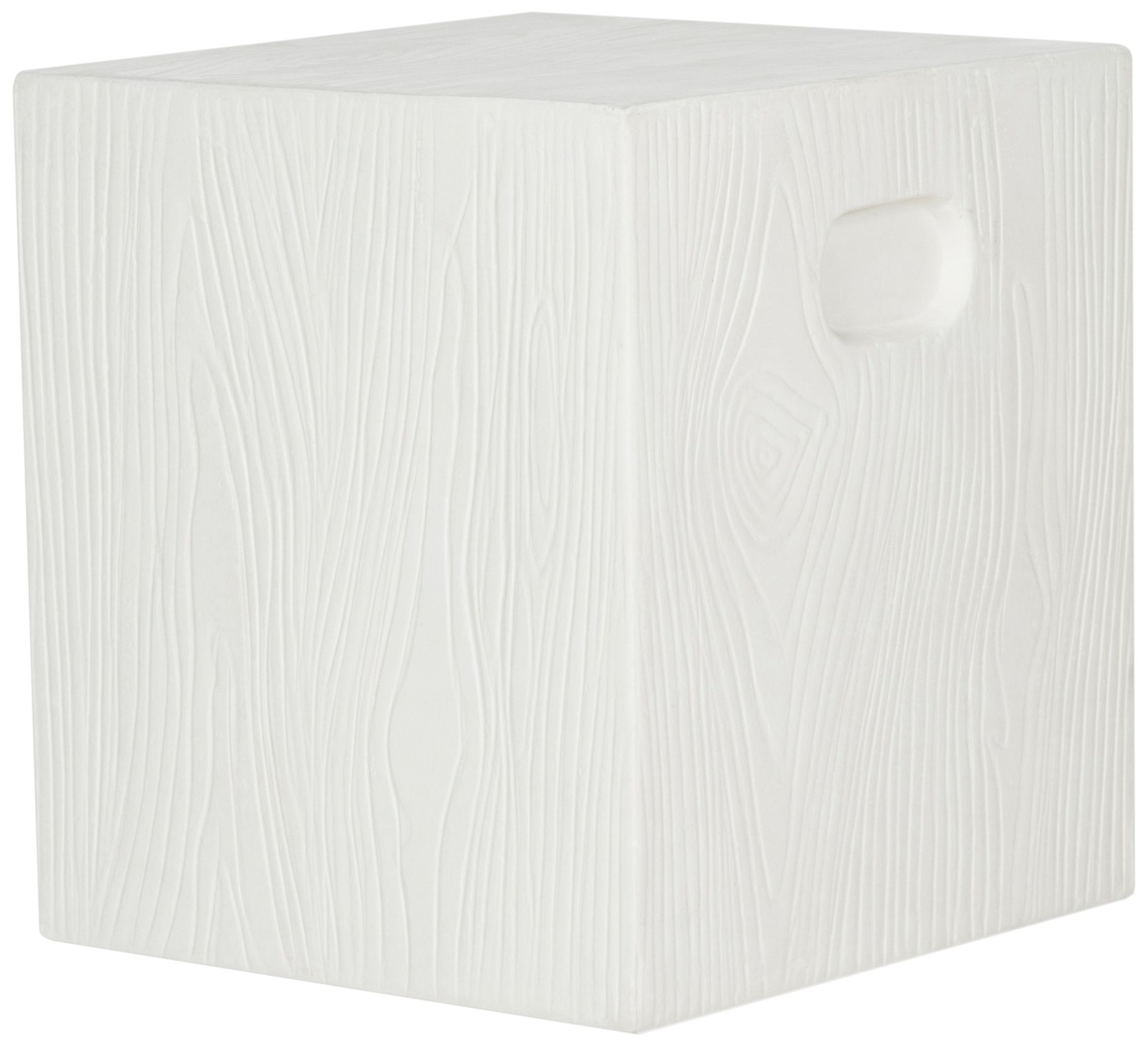 Safavieh Cube Ivory Concrete Indoor-Outdoor Accent Table