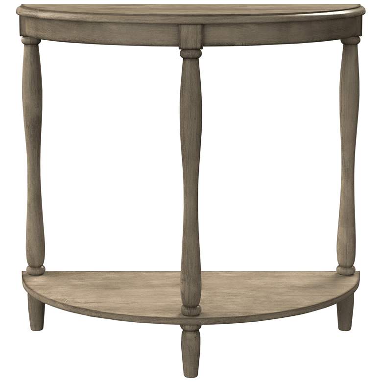 Trennis 28&quot; Wide Antique Gray Wood 1-Shelf Side Table