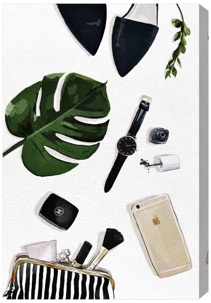 Oliver Gal Tropical Goodies Canvas Wall Art