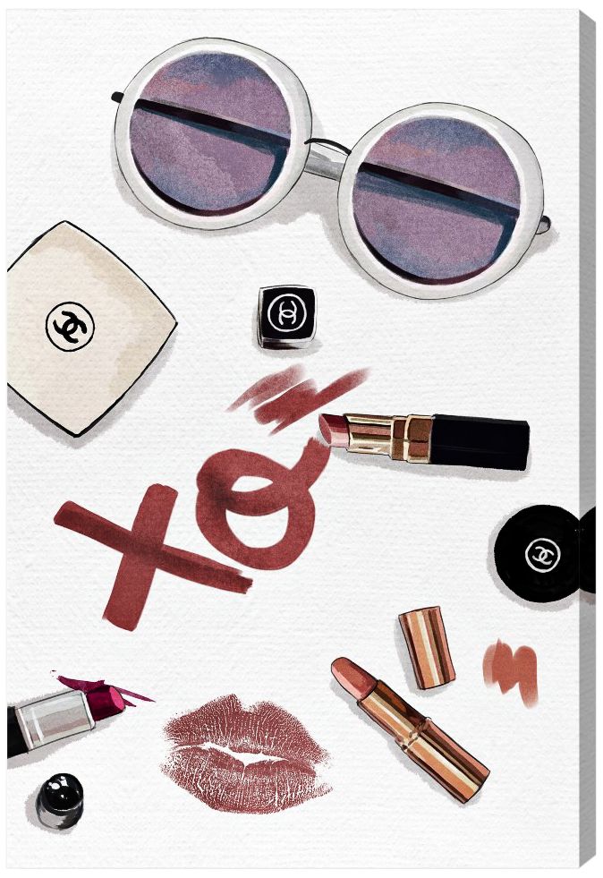 Oliver Gal Testing My Colors Canvas Wall Art