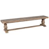 Caleb Hand-Distressed Desert Wood Rectangular Bench